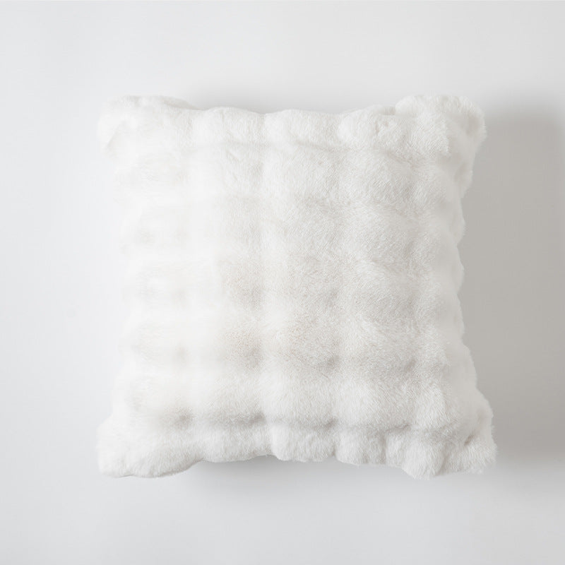 CloudFluff Ultra-Plush Throw Pillow in White