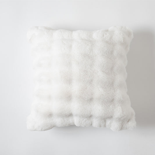 CloudFluff Ultra-Plush Throw Pillow in White