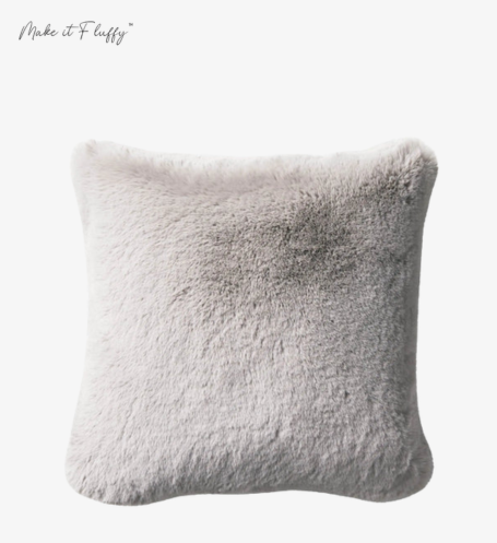 CloudFluff Ultra-Plush Rabbit Faux Fur Pillow Cover