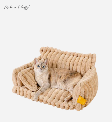 DreamNest Orthopedic Pet Bed - Square Plush