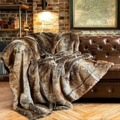 Hervé Luxury Plush Faux Fur Blanket