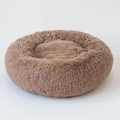 Brown donut bed