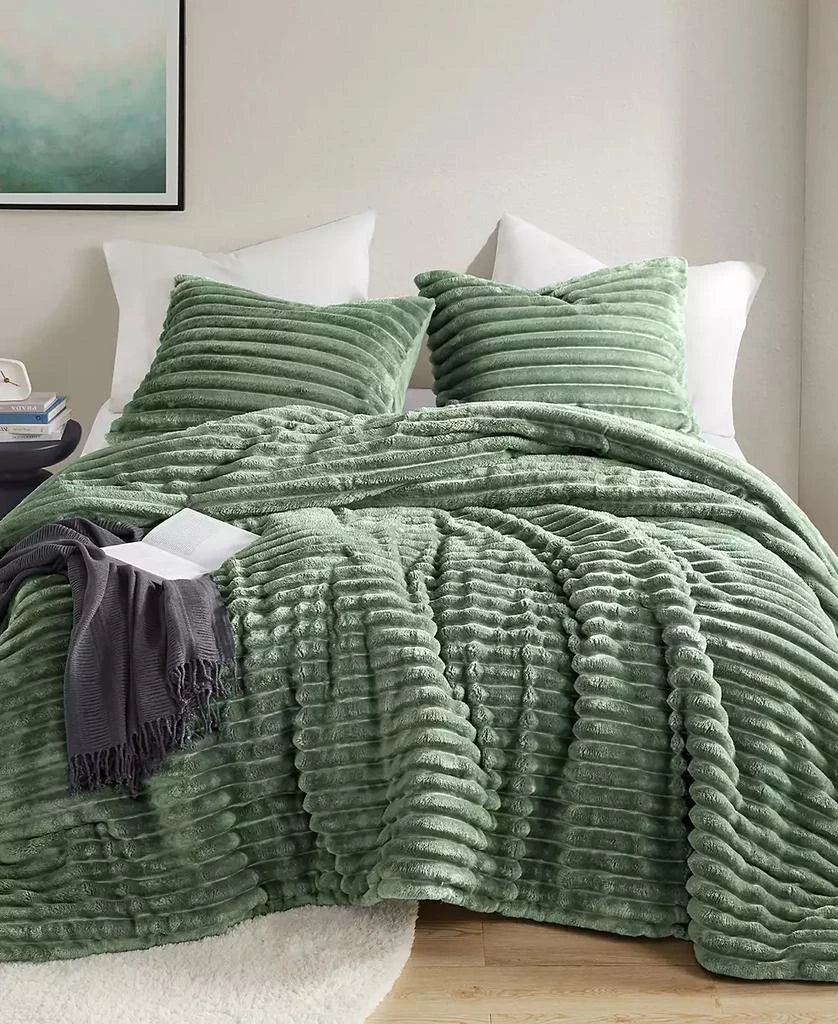 Stripe Sided Fleece Warm Blanket