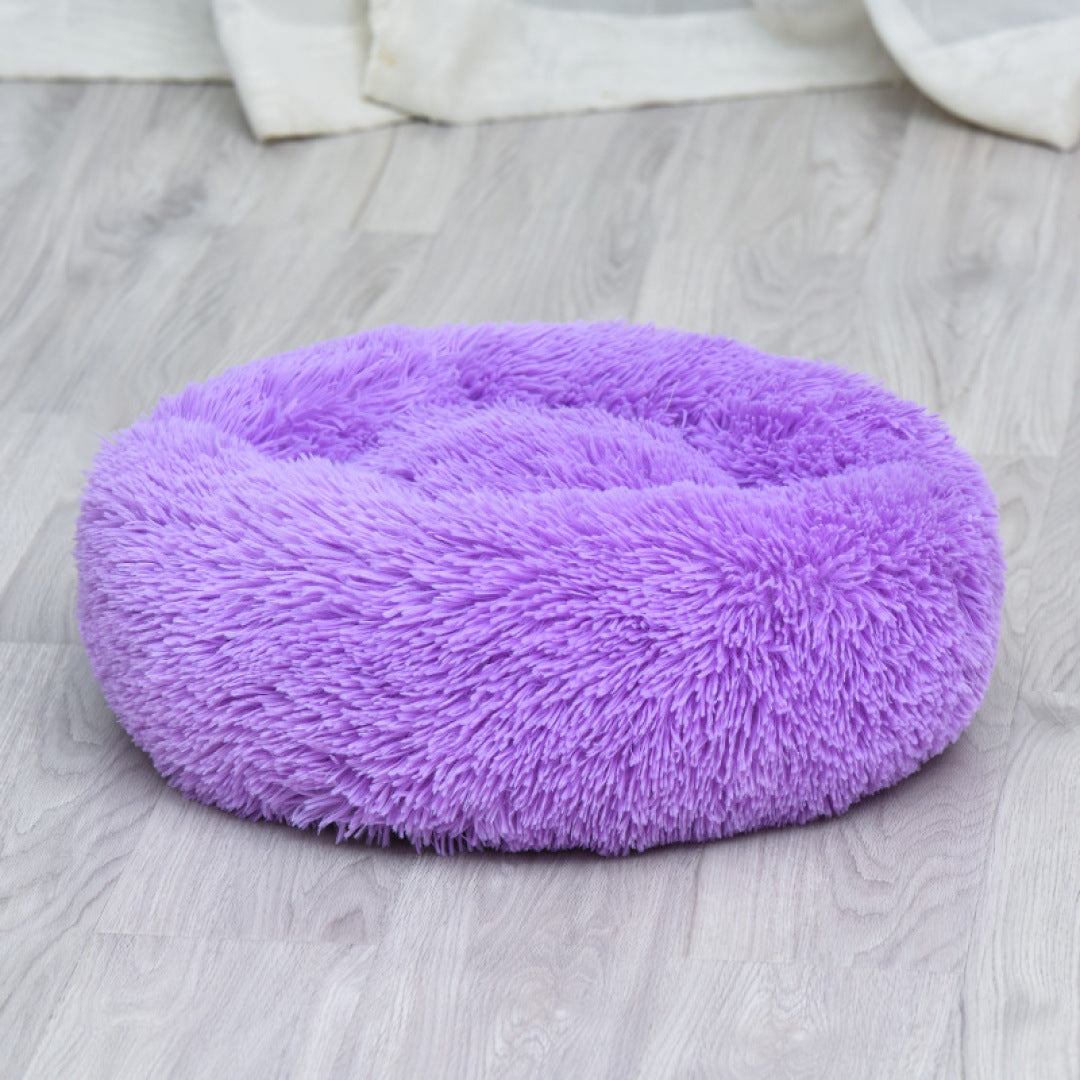 Purple donut bed