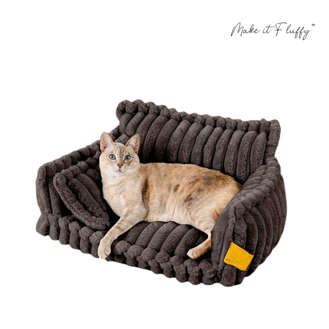DreamNest Orthopedic Pet Bed - Square Plush