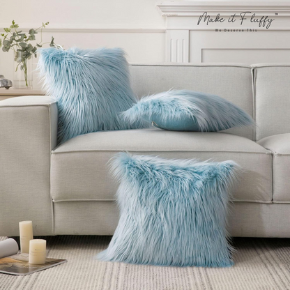 Chic Plush Faux Fur Home Pillow