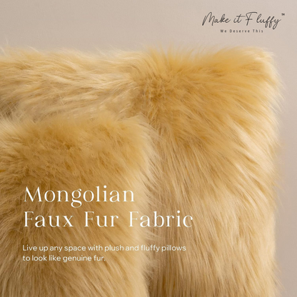 Chic Plush Faux Fur Home Pillow