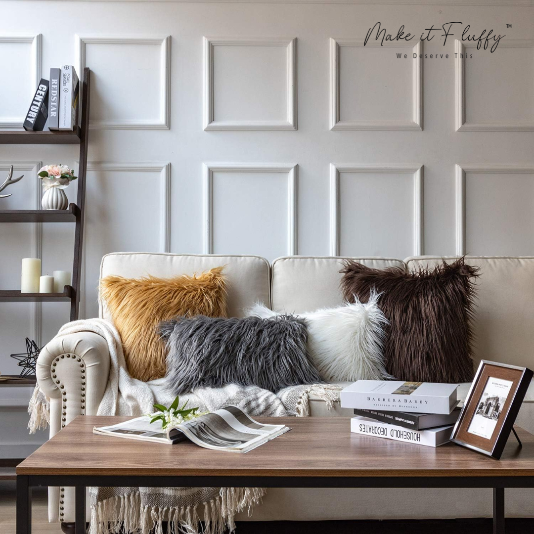 Chic Plush Faux Fur Home Pillow