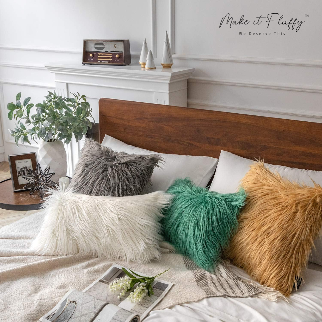 Chic Plush Faux Fur Home Pillow