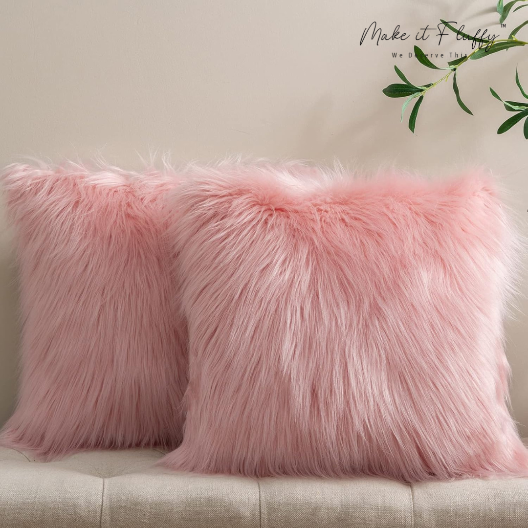 Chic Plush Faux Fur Home Pillow