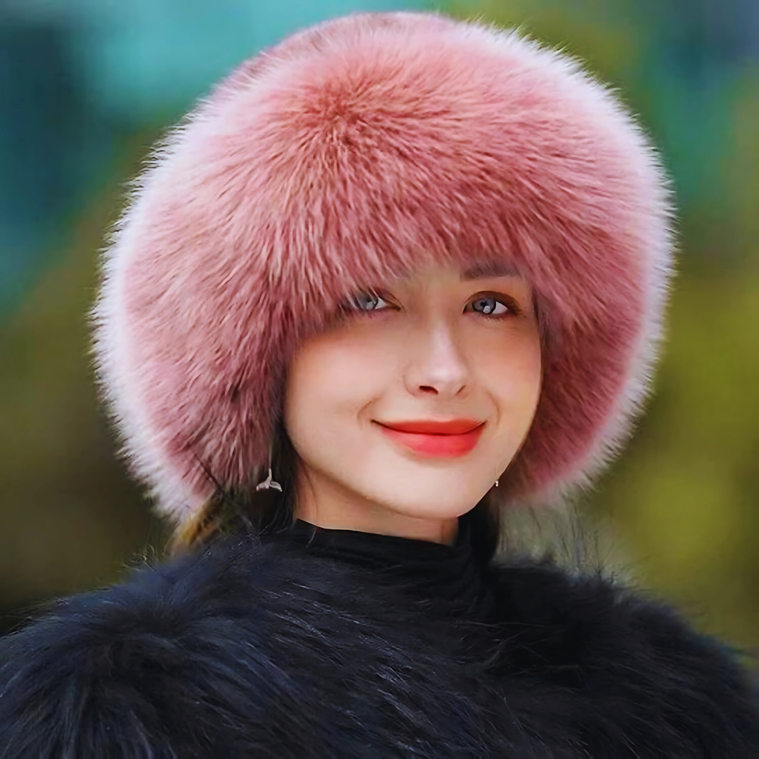 Classic Mongolian-Style Faux Fur Hat