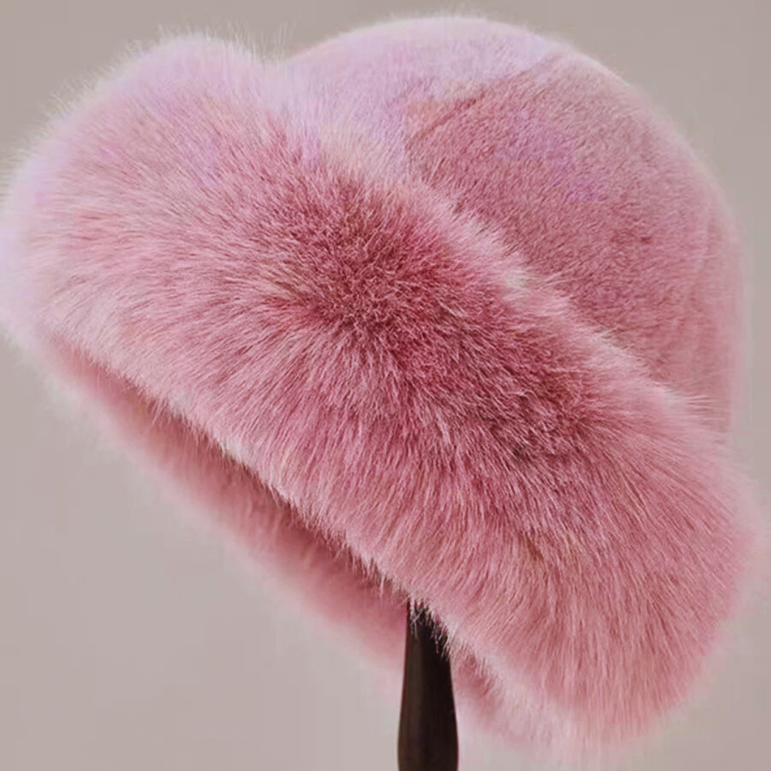 Classic Mongolian-Style Faux Fur Hat
