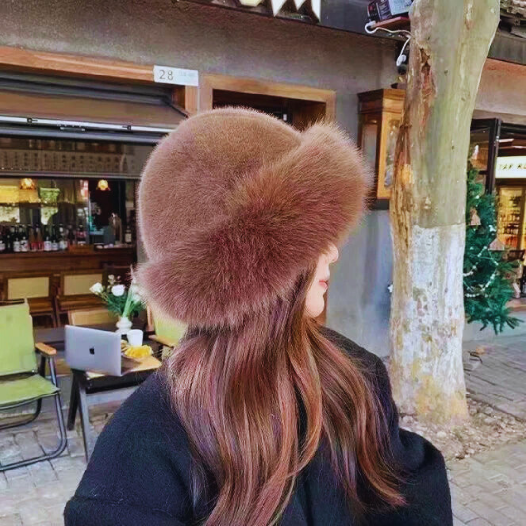 Classic Mongolian-Style Faux Fur Hat