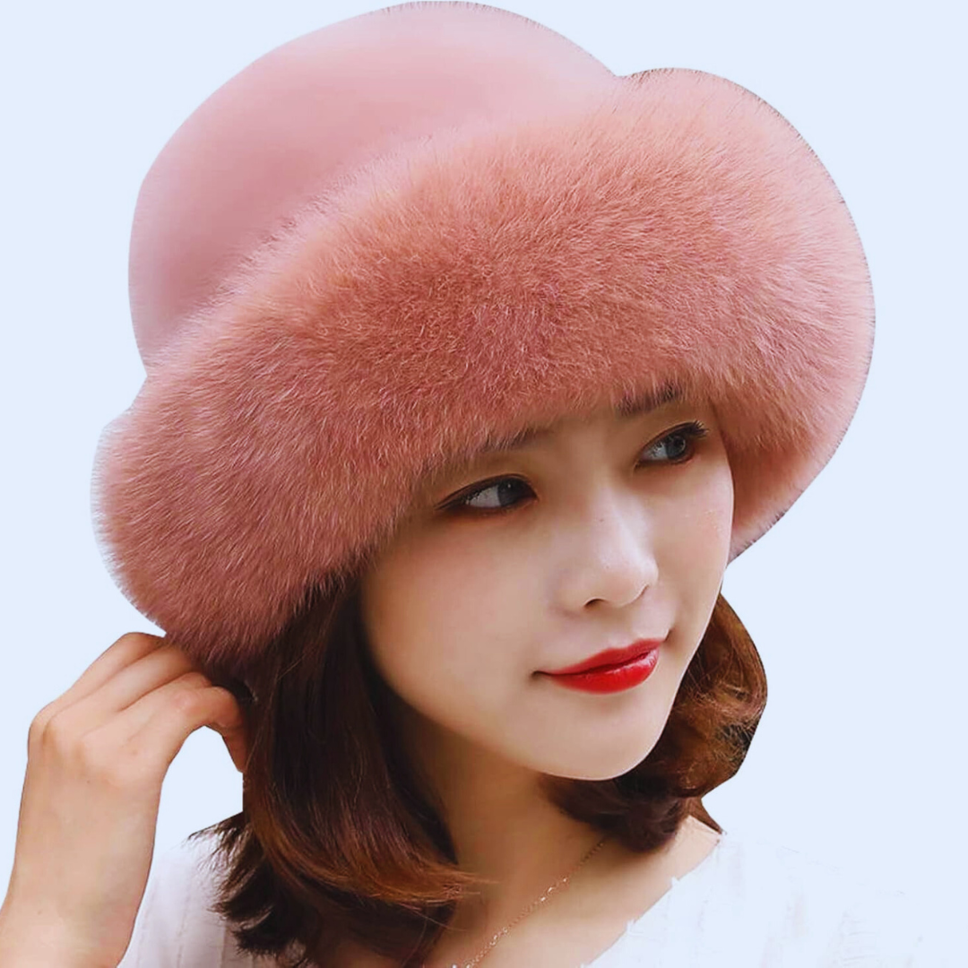 Classic Mongolian-Style Faux Fur Hat