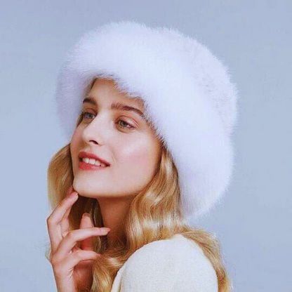 Classic Mongolian-Style Faux Fur Hat