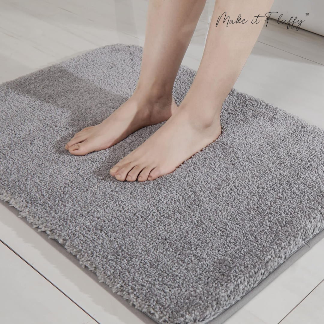 CloudFluff Bathroom Rug - UltraPlush Non-Slip