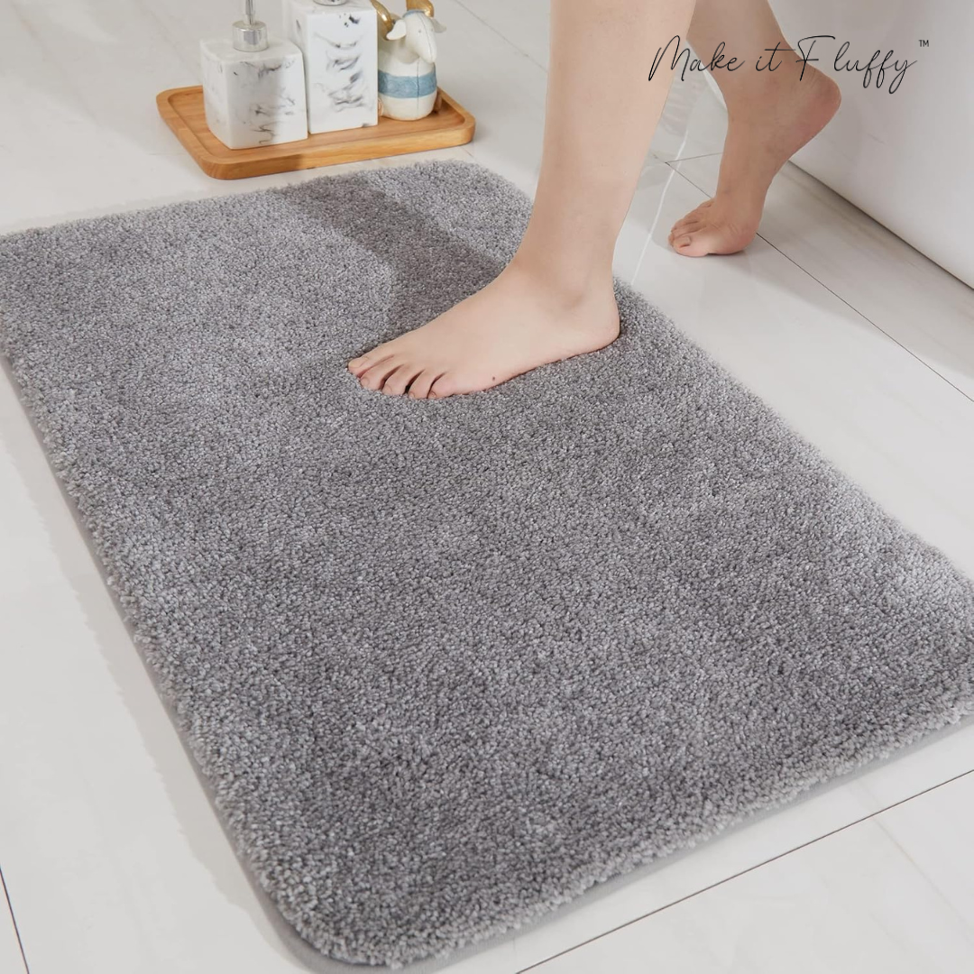 CloudFluff Bathroom Rug - UltraPlush Non-Slip