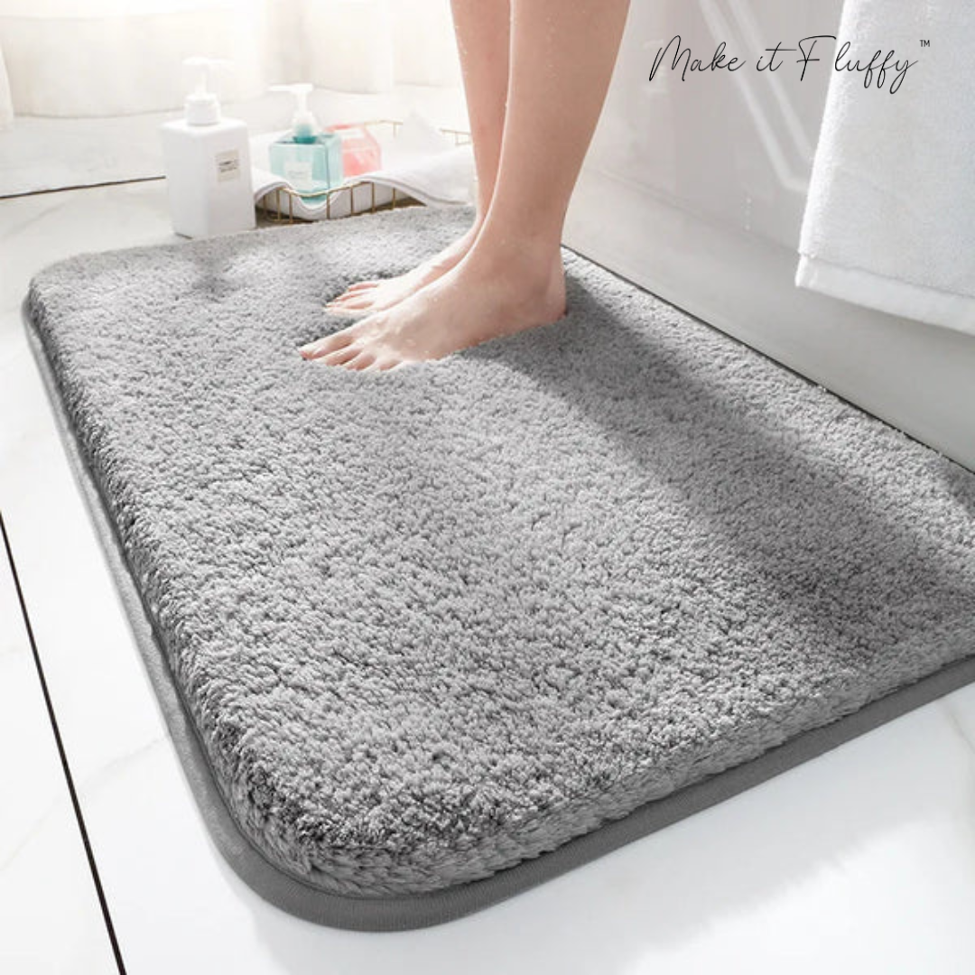 CloudFluff Bathroom Rug - UltraPlush Non-Slip