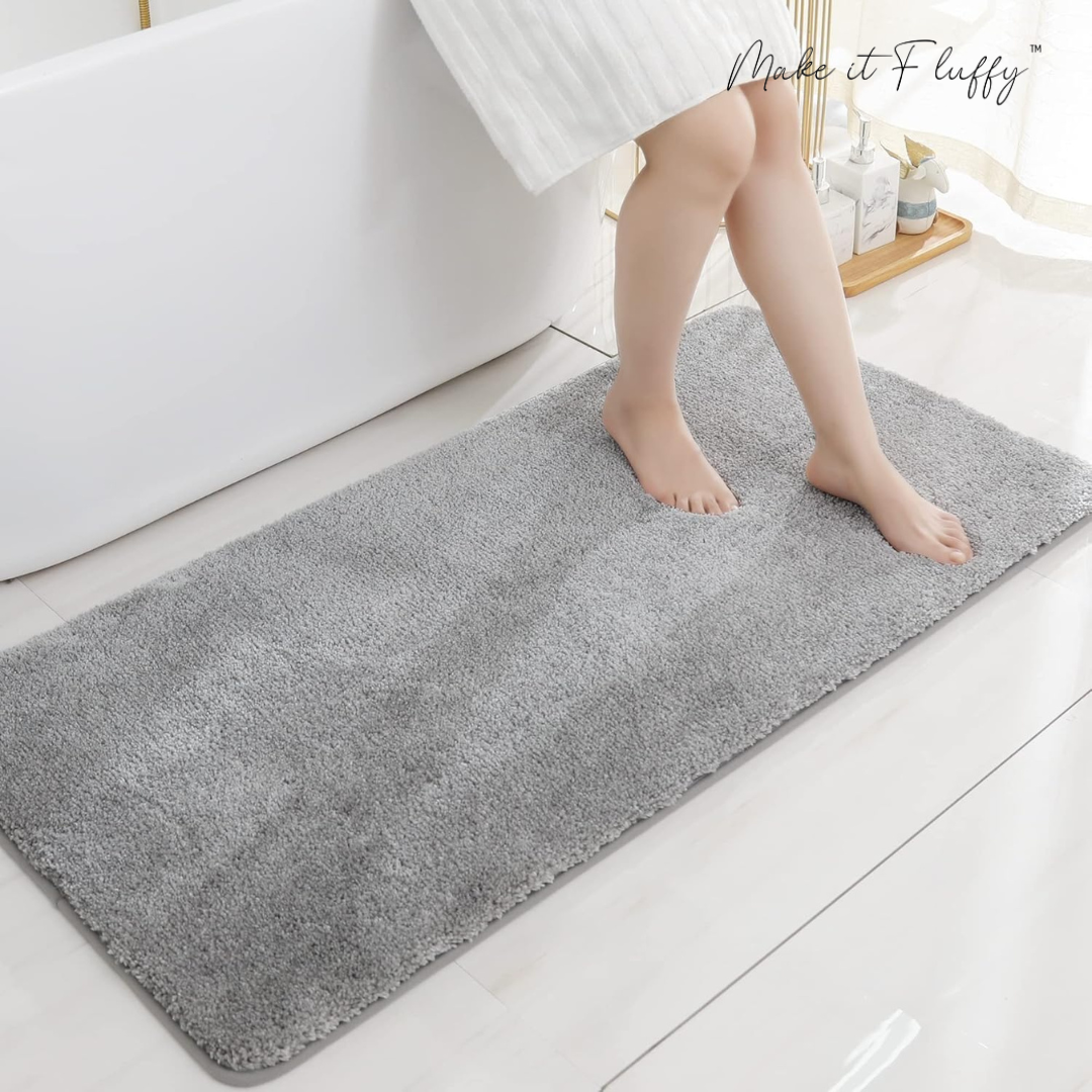CloudFluff Bathroom Rug - UltraPlush Non-Slip