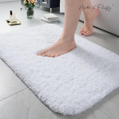 CloudFluff Bathroom Rug - UltraPlush Non-Slip
