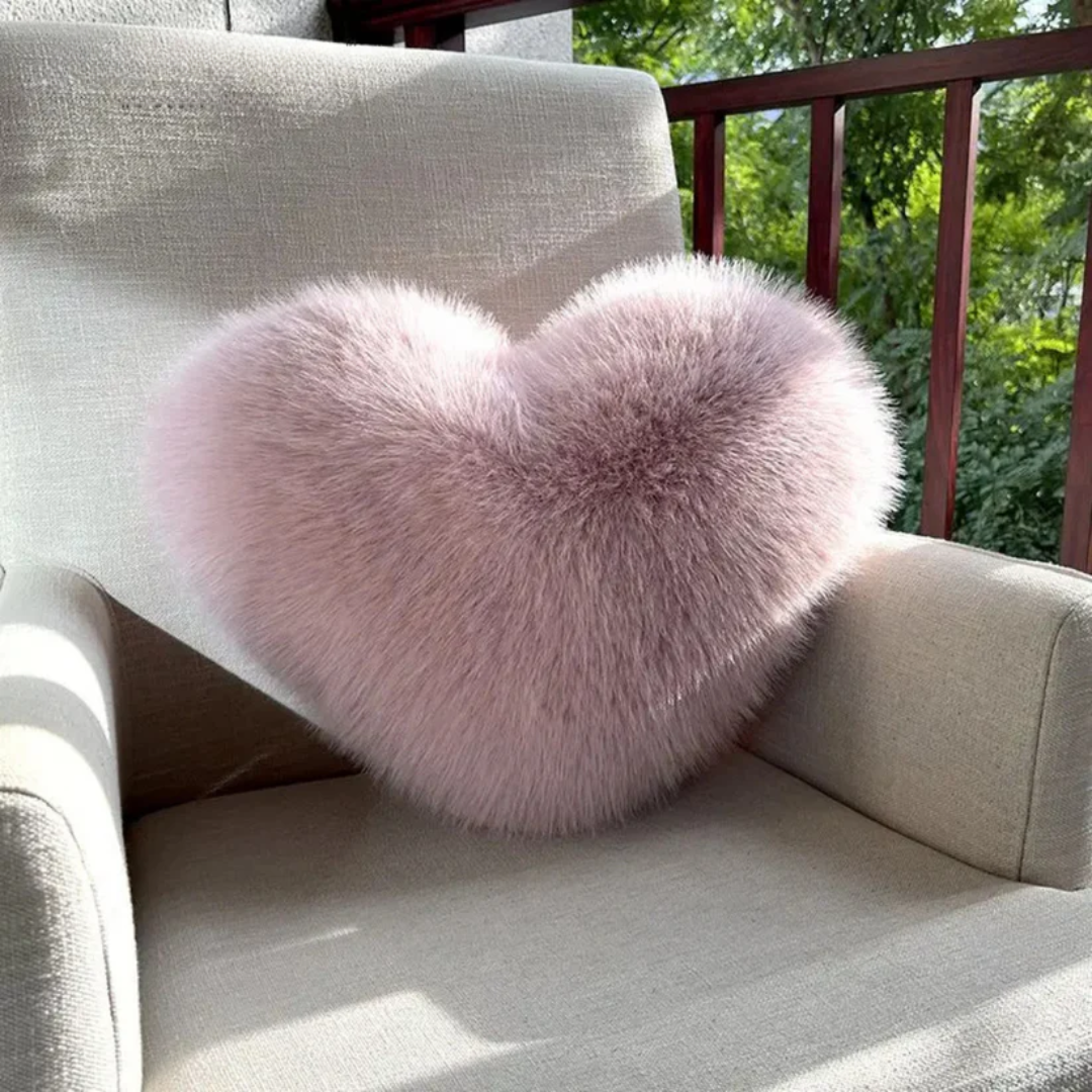 CloudFluff Heart Plush Pillow