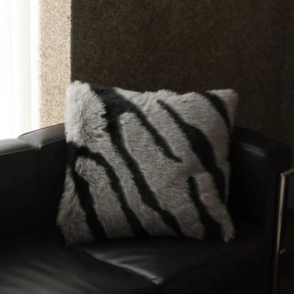 CloudFluff Zebra & Cowhide Faux Fur Cushion