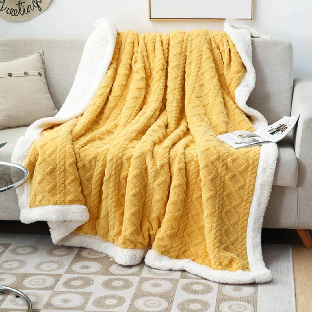 CloudSoft Sherpa Fleece Blanket