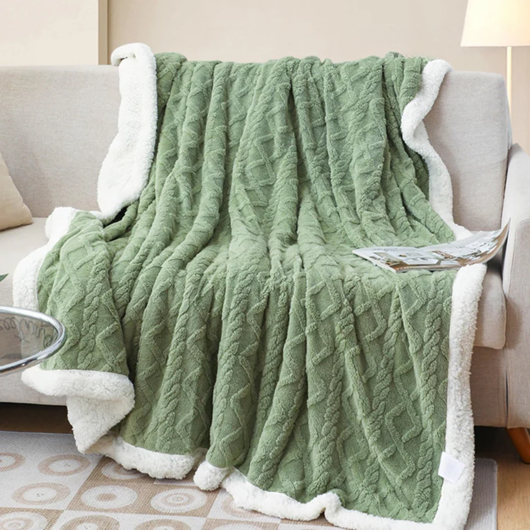 CloudSoft Sherpa Fleece Blanket