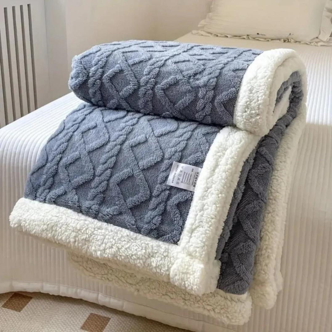 CloudSoft Sherpa Fleece Blanket