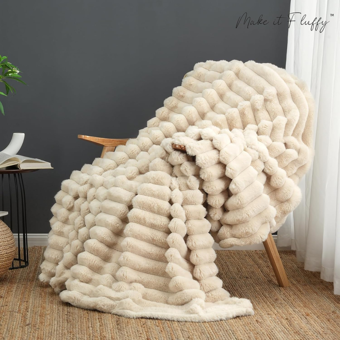 CloudSoft Stripe Plush Blanket