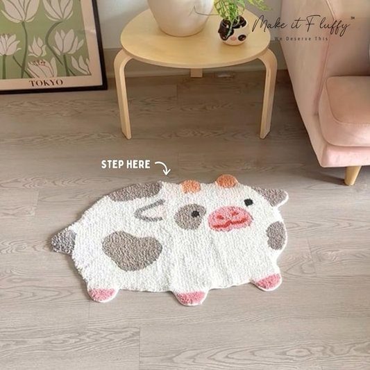CloudFluff Cow Print Rug