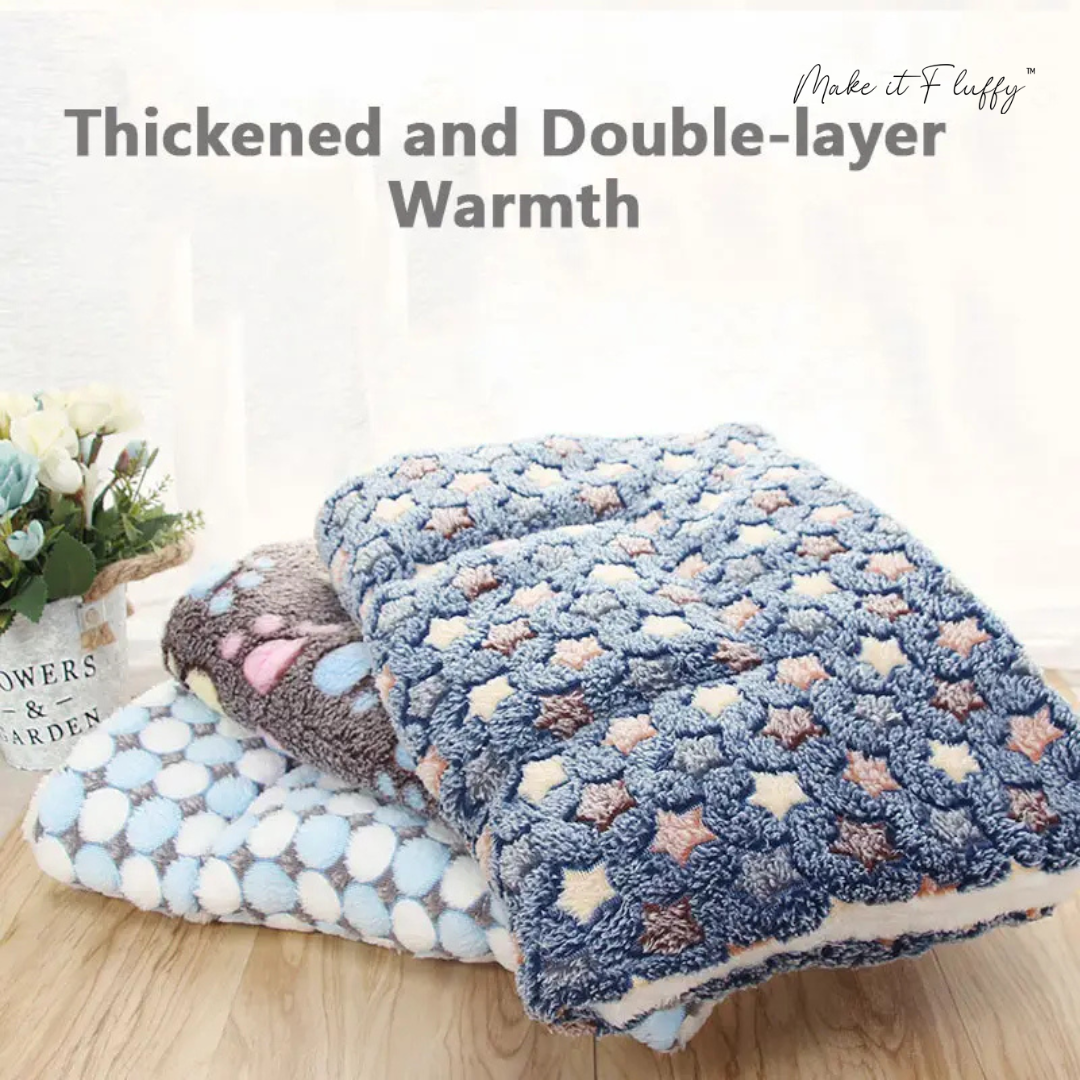 Cozy Calming Cat Blanket – Soft Plush Pet Comfort Throw