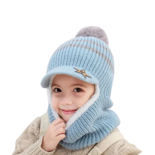 CubCozy Baby Knitted Ski Cap with Scarf