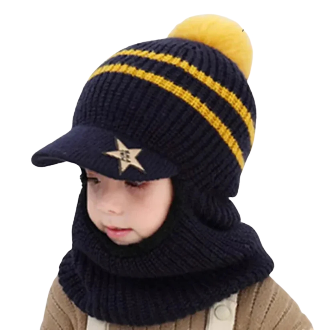 CubCozy Baby Knitted Ski Cap with Scarf