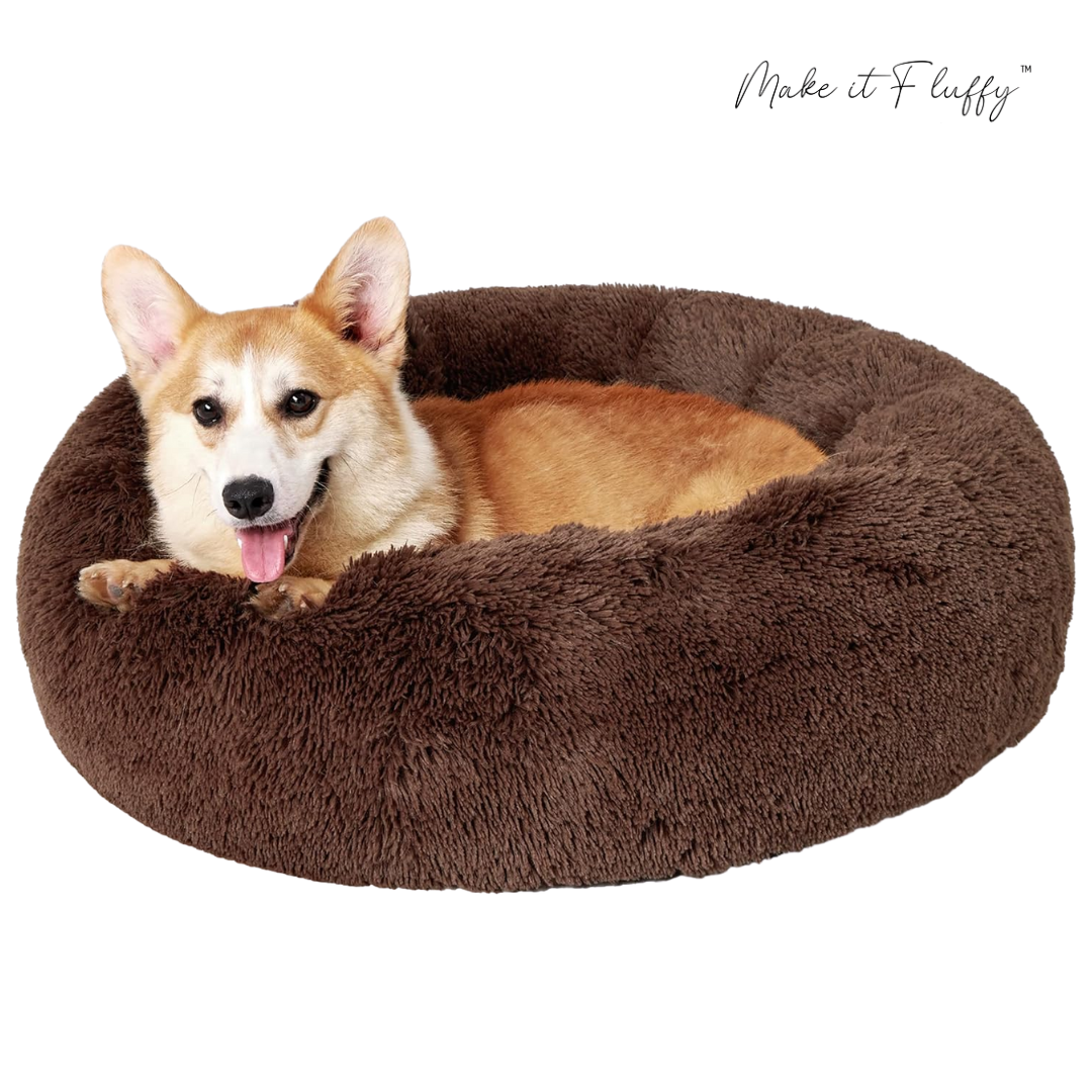 DreamNest Furry Friend Donut Bed