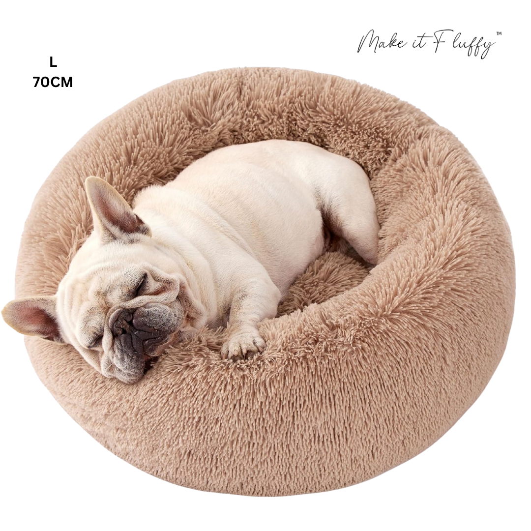 DreamNest Furry Friend Donut Bed