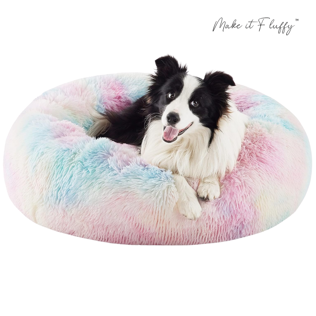 DreamNest Furry Friend Donut Bed