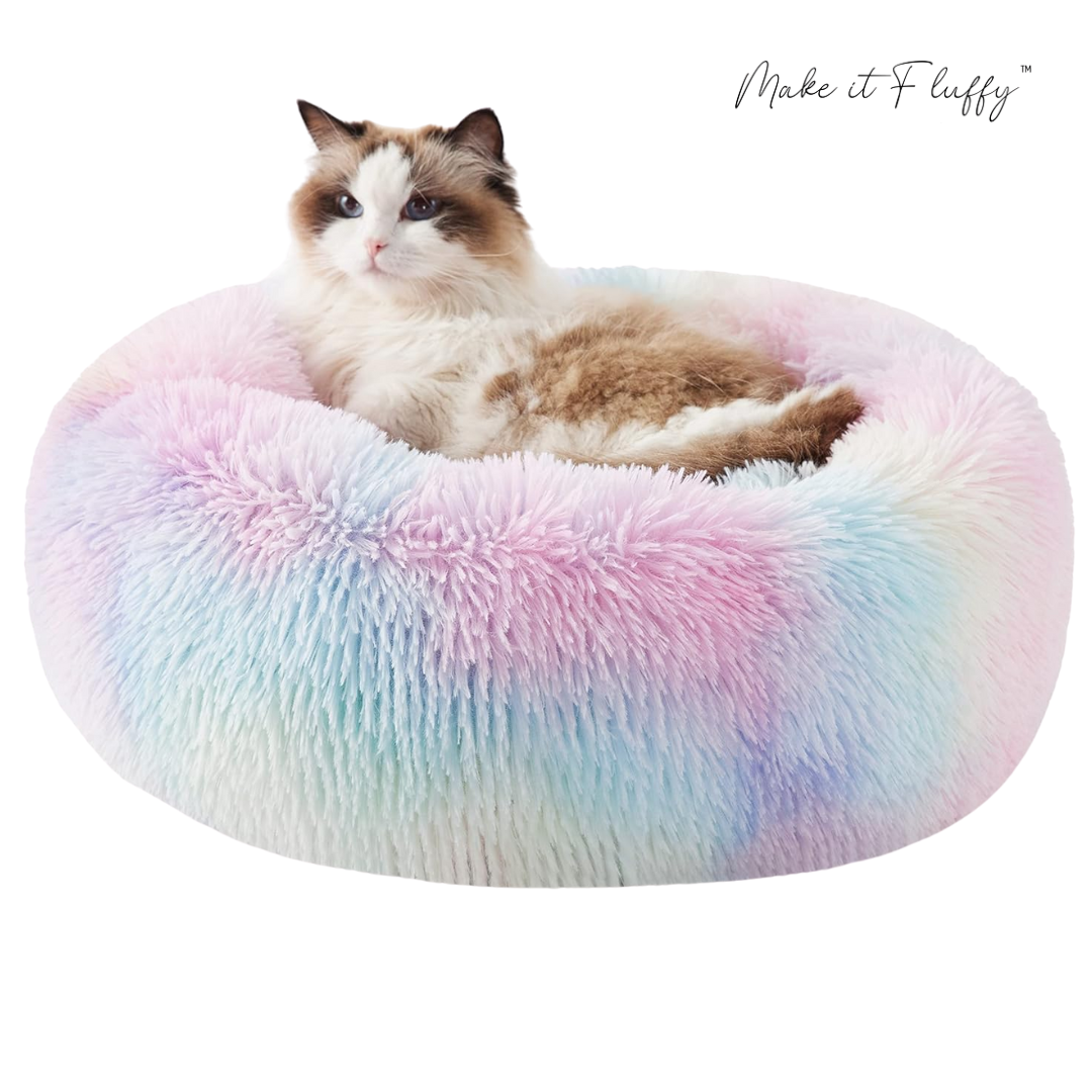 DreamNest Furry Friend Donut Bed