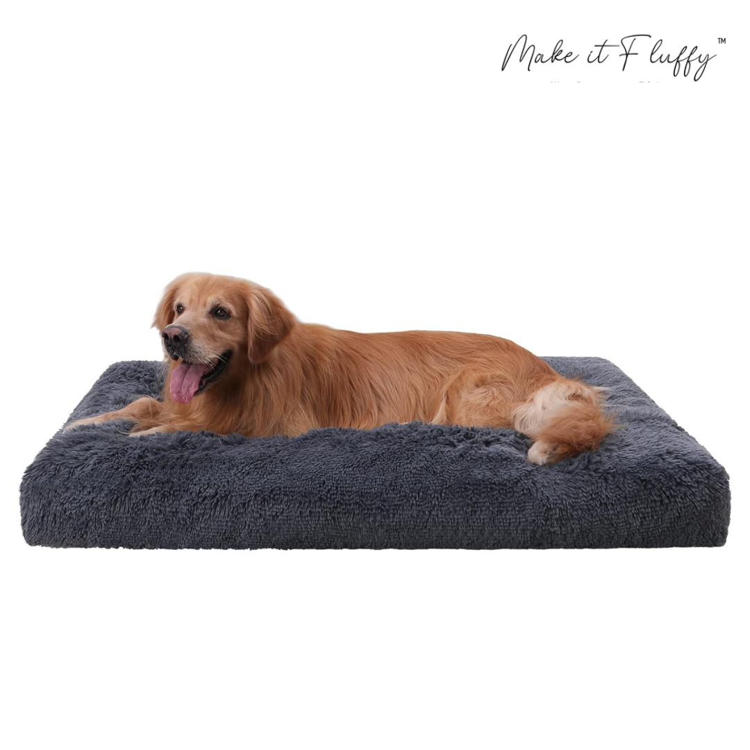 DreamNest Orthopedic Dog Bed - Square Plush
