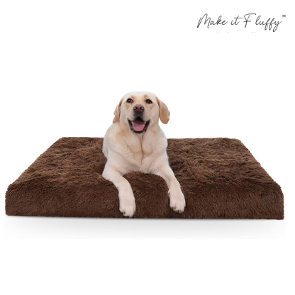 DreamNest Orthopedic Dog Bed - Square Plush
