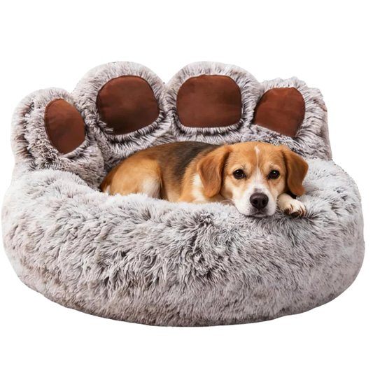 DreamNest Round Paw Bed - Plush Nest