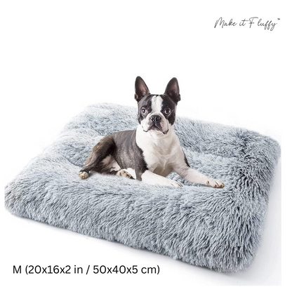 Fluffy Orthopedic Dog Bed – Large Square Plush Comfort