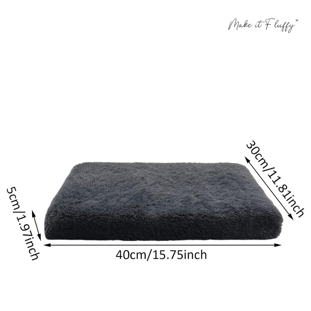 Fluffy Orthopedic Dog Bed – Large Square Plush Comfort