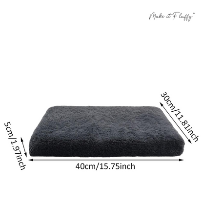 Fluffy Orthopedic Dog Bed – Large Square Plush Comfort