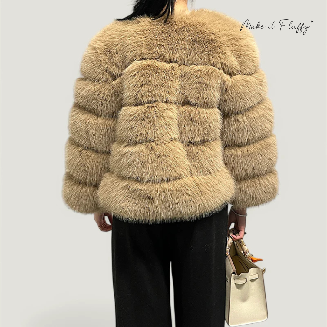Fur Coat – Faux Fur Cropped Jacket | Plush & Chic