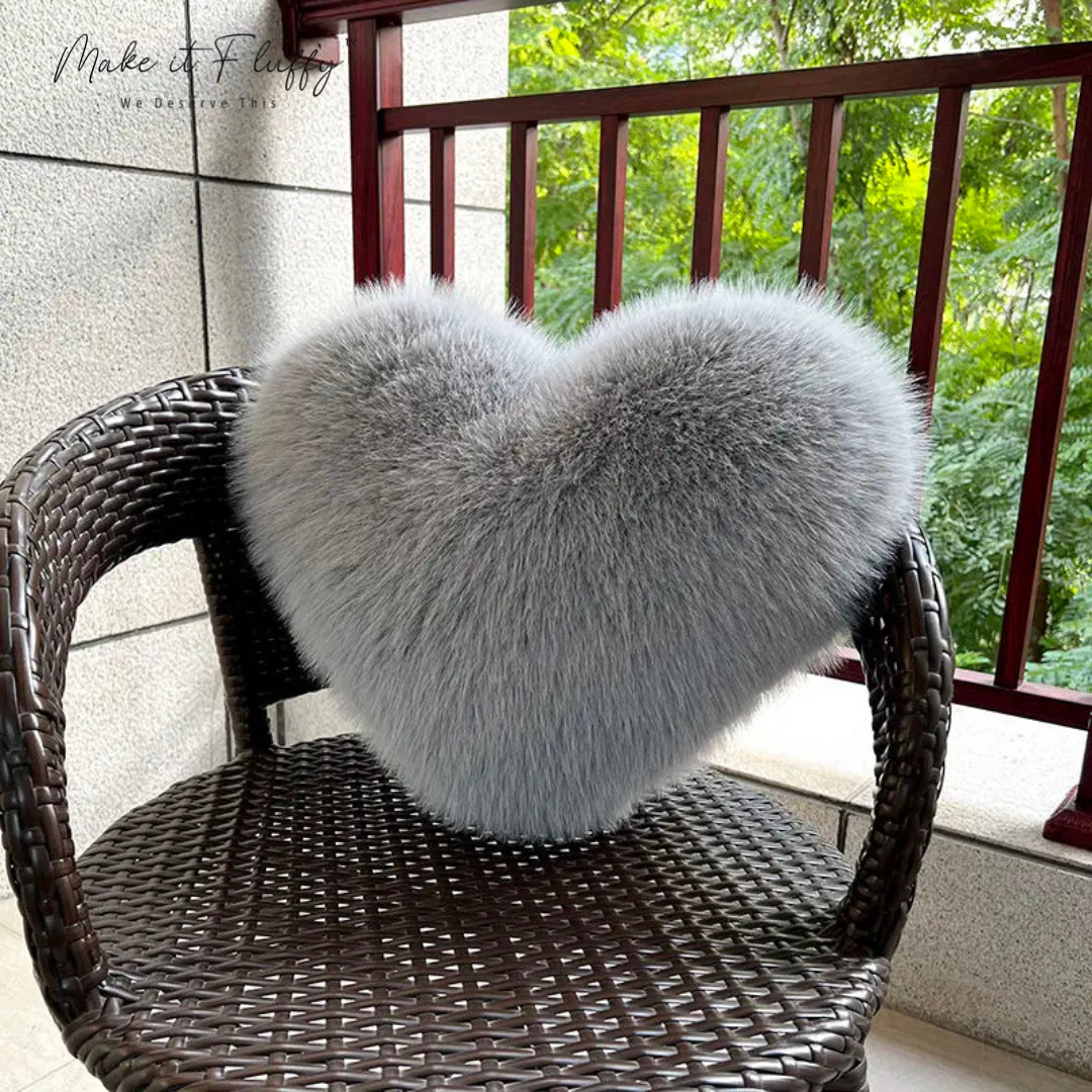 Heart Plush Throw Pillow