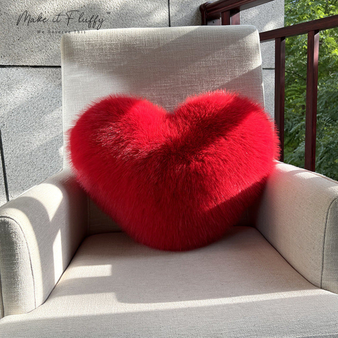 Heart Plush Throw Pillow
