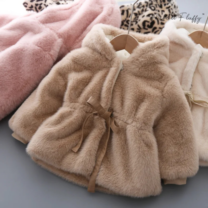 Kids' Faux Fur Hooded Winter Coat