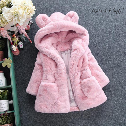 Kids' Fleece Faux Fur Hooded Parka