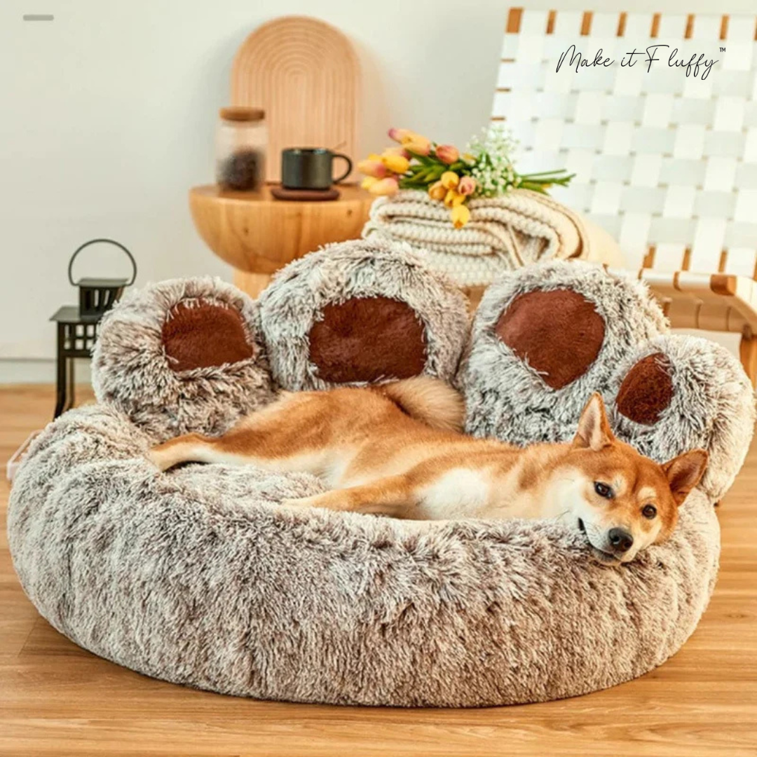 Large Round Dog Bed – Fuzzy Paw